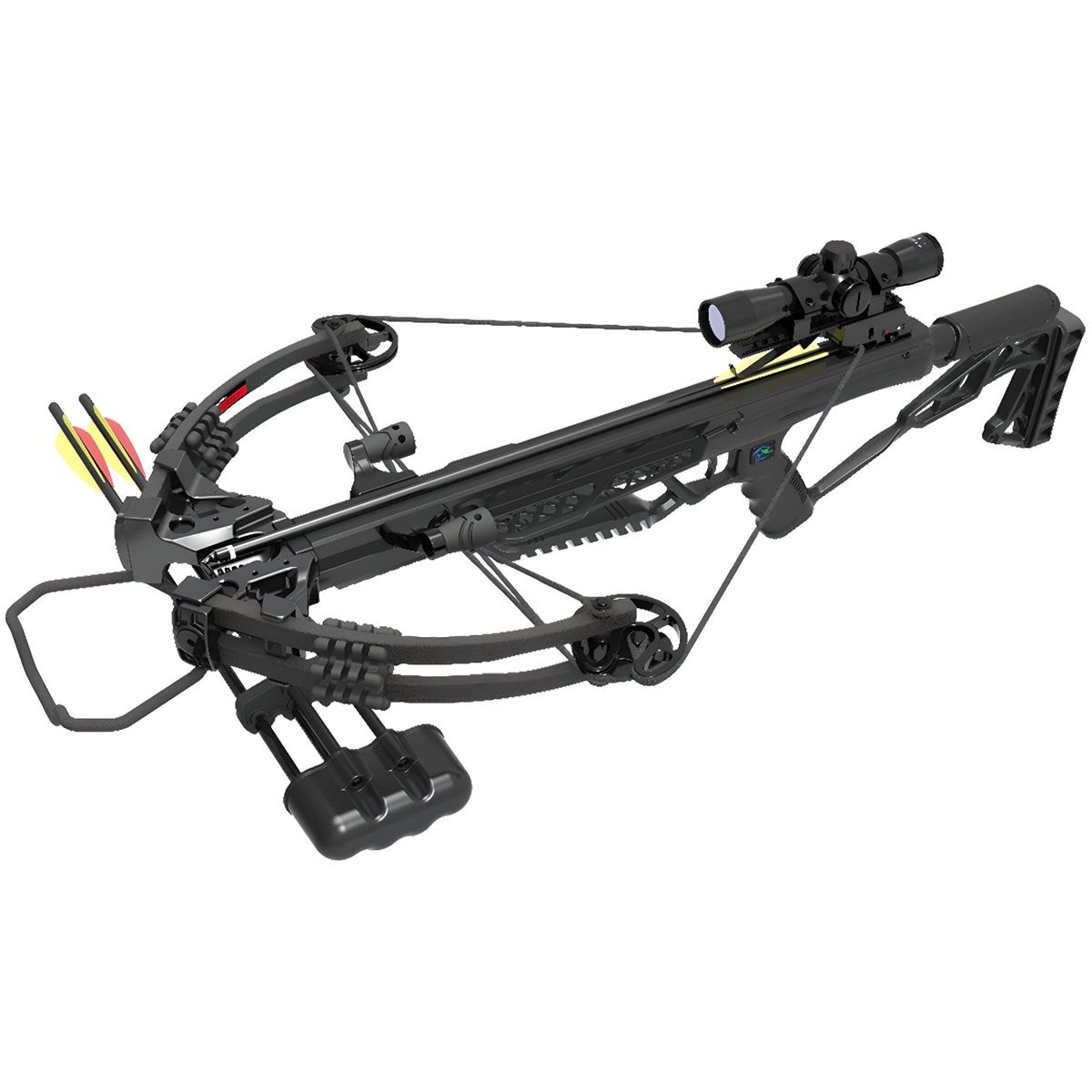 Balestra Composta Jasper XB60BK-KIT 185 Libras Preta - Man Kung