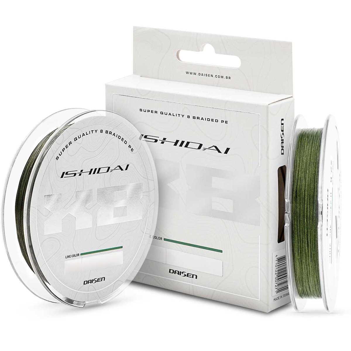 Linha Multifilamento Ishidai 8x PE Verde 0,34mm 200m - Daisen