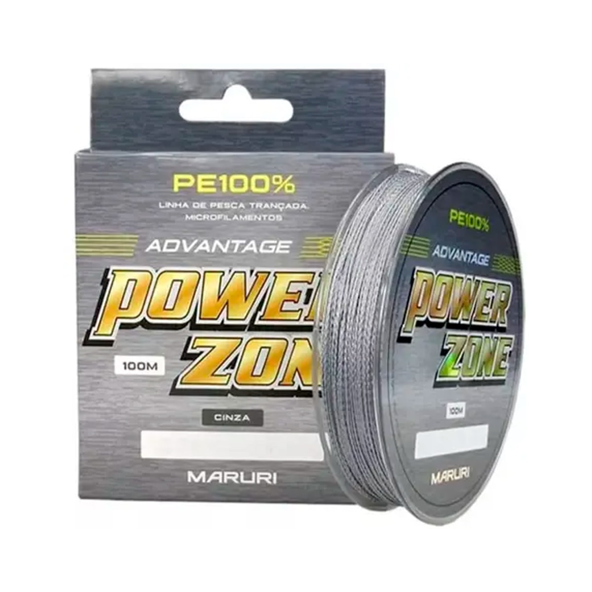 Linha Multifilamento Power Zone 4x Cinza 100mts 0,40mm - Maruri