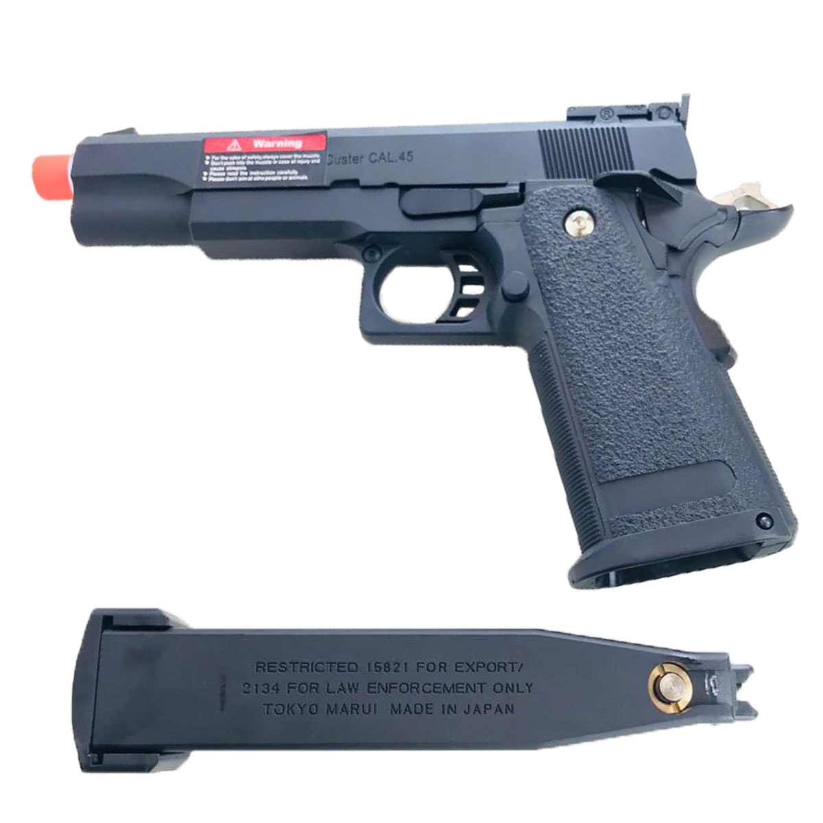 トイガン airsoft Pistola Airsoft GBB 1911 Custer - TAG + Esfera 0,12 + Green Gás +