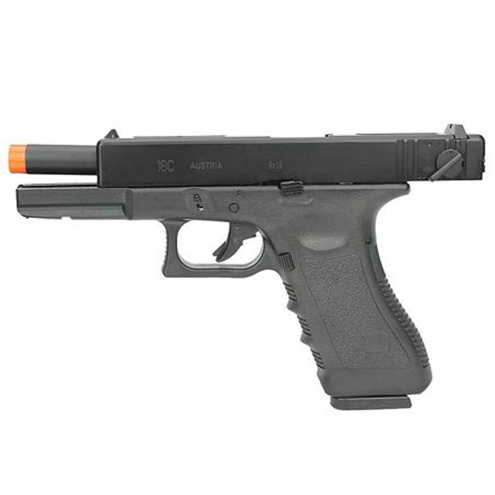 Pistola de Airsoft a Gás GBB Glock R18 Black 6MM - Army Armament +